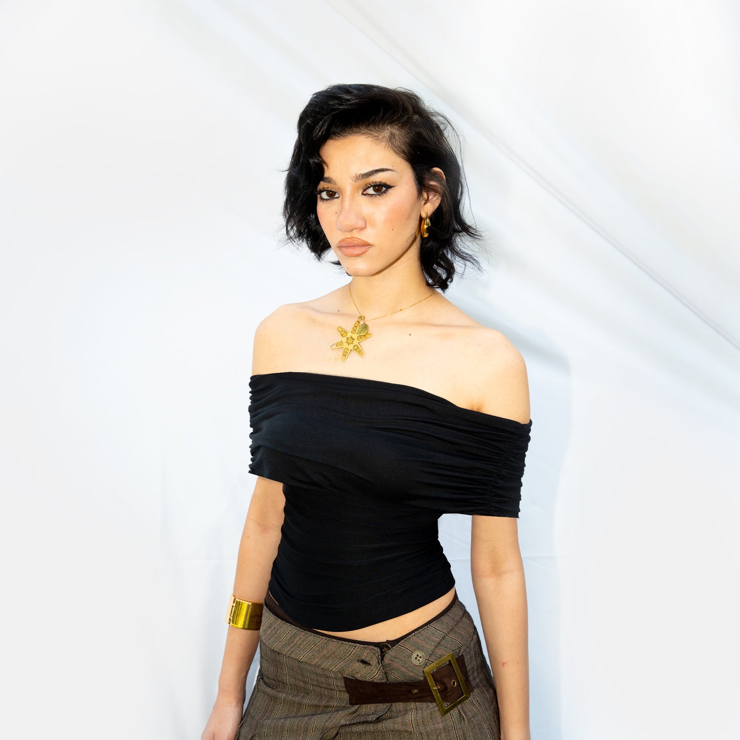 NOIR OFFSHOULDER