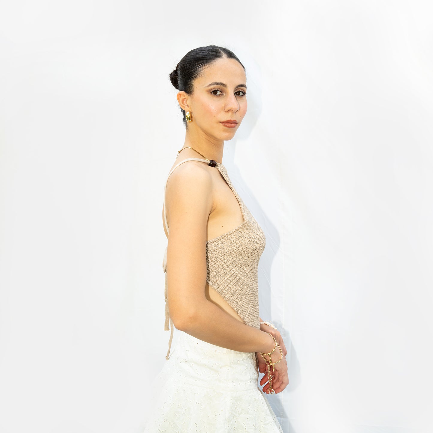 SAND KNIT TOP