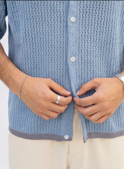 SKY KNIT SHIRT