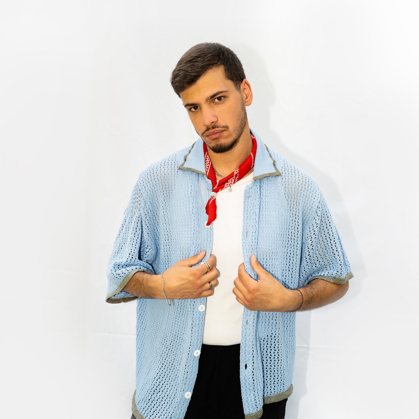 SKY KNIT SHIRT
